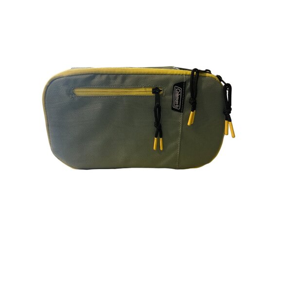 💖Coleman Green & Yellow Crossbody Bag With Adjustable Strap - Picture 1 of 7